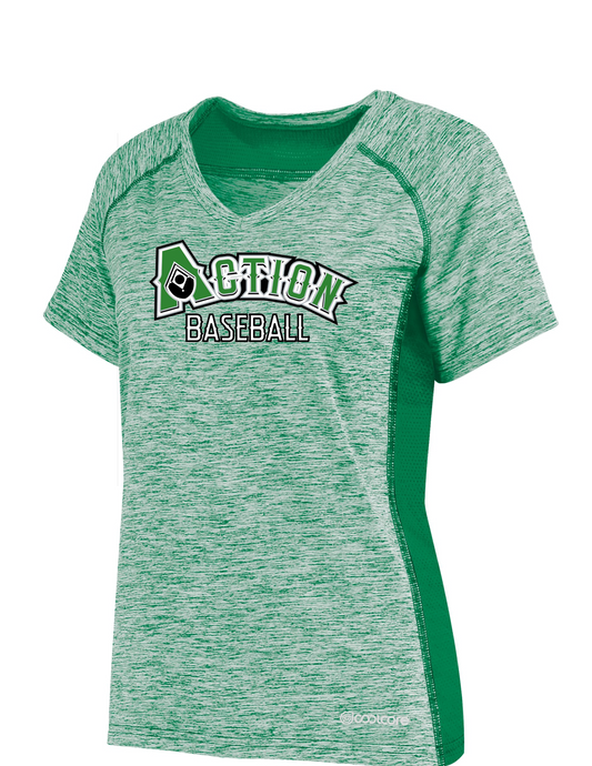 Ladies Heather Green Tee